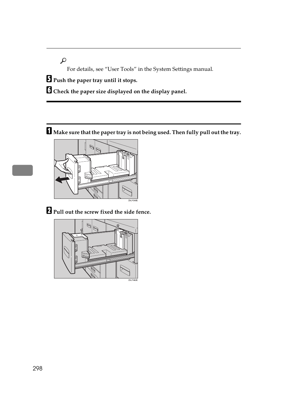 Tray 4 and tray 5) | Ricoh 850 User Manual | Page 346 / 804