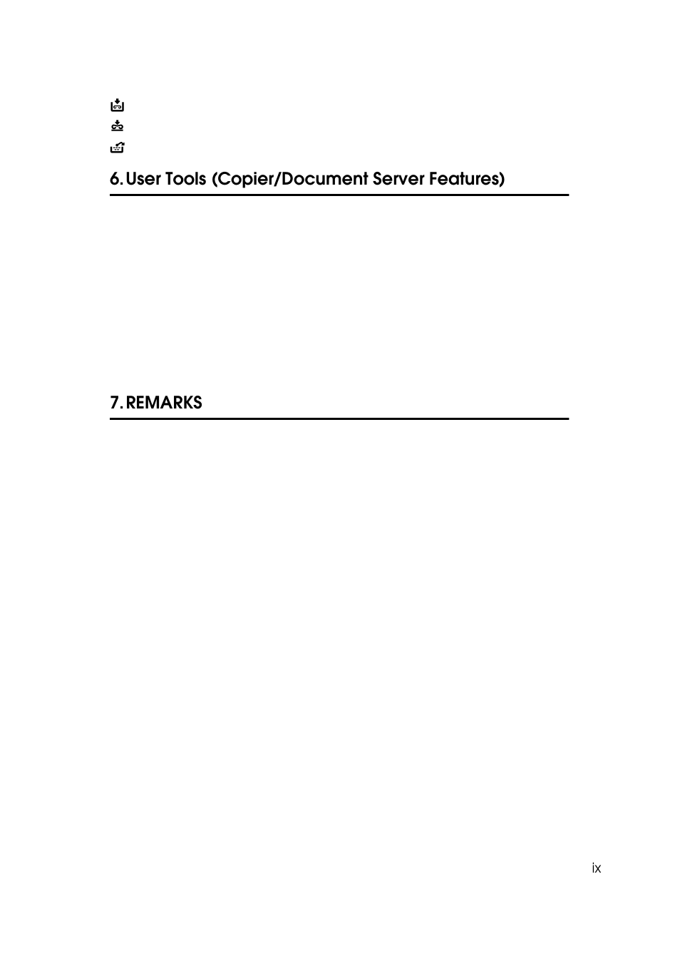 User tools (copier/document server features), Remarks | Ricoh 850 User Manual | Page 47 / 804