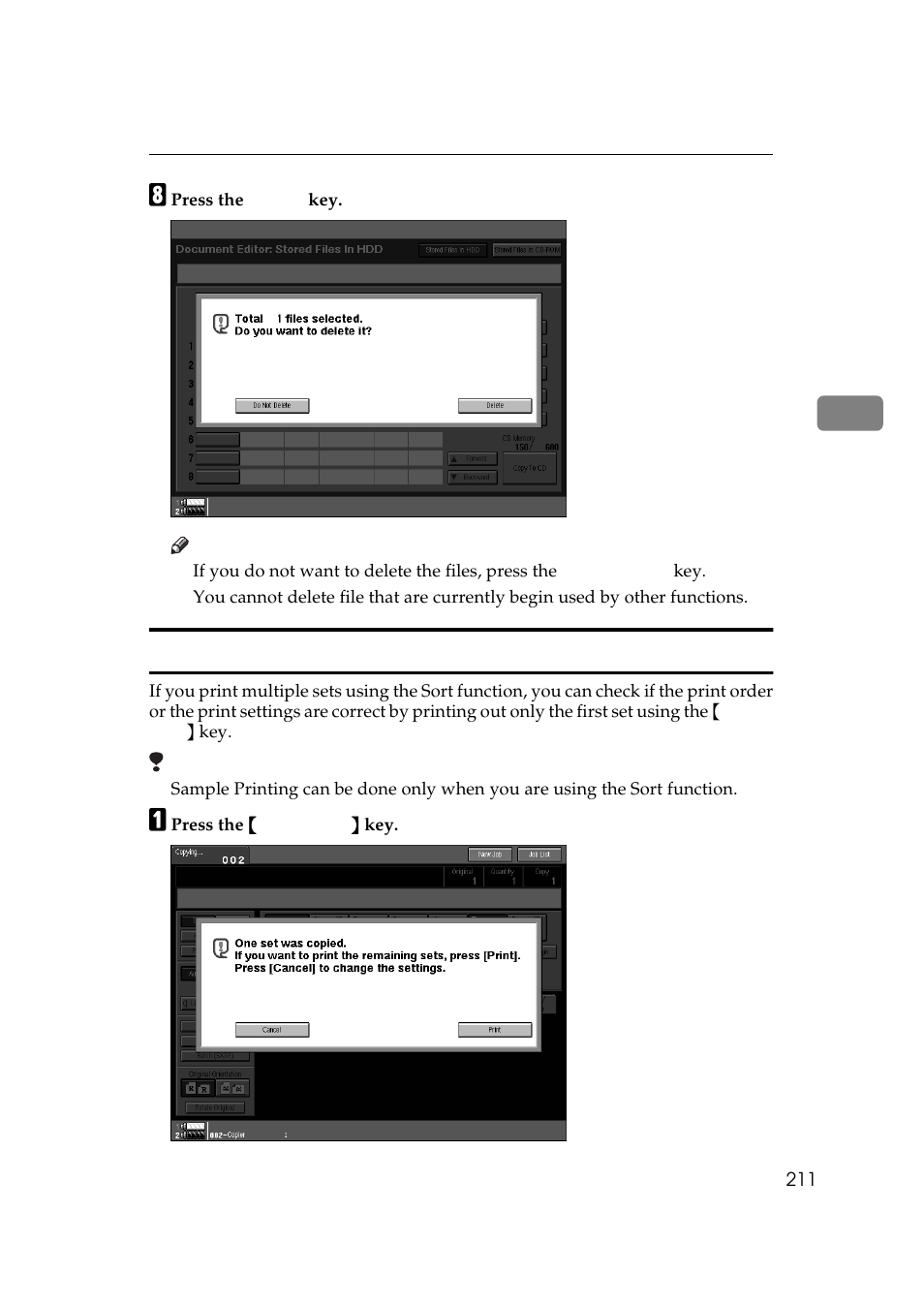 Sample printing | Ricoh 850 User Manual | Page 661 / 804