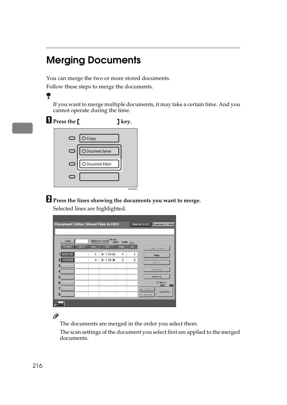 Merging documents, 3merging documents | Ricoh 850 User Manual | Page 666 / 804
