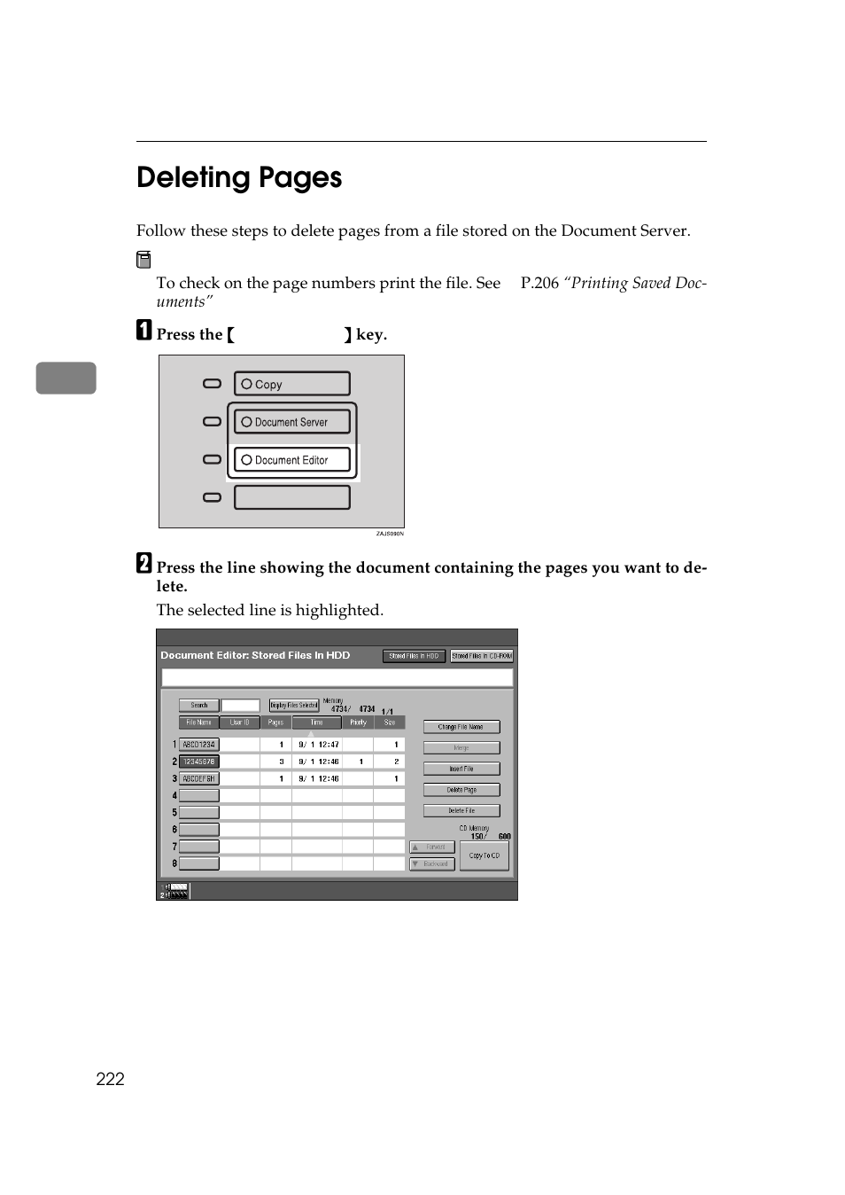 3deleting pages | Ricoh 850 User Manual | Page 672 / 804