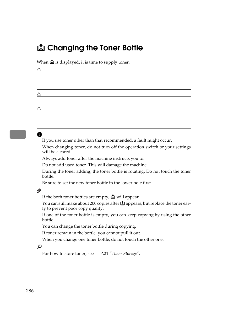 Changing the toner bottle, 5d changing the toner bottle | Ricoh 850 User Manual | Page 736 / 804