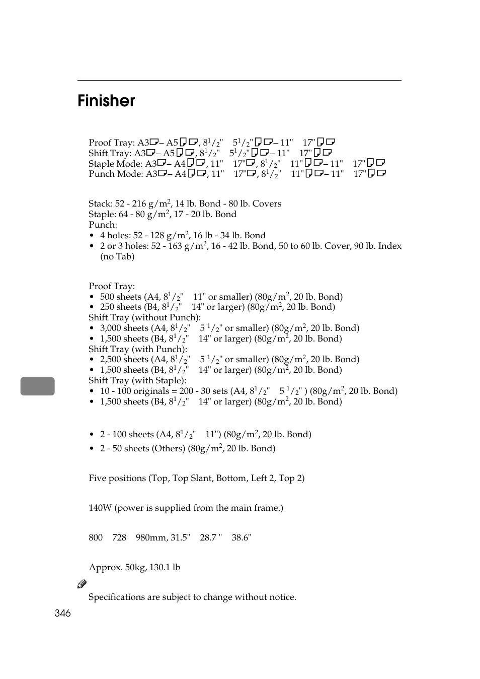 Finisher, 8finisher | Ricoh 850 User Manual | Page 796 / 804