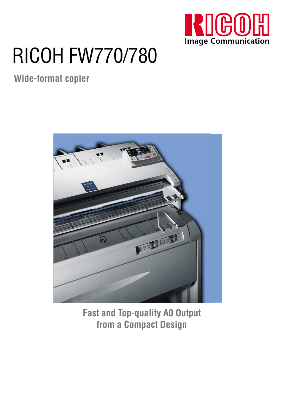 Ricoh FW780 User Manual | 6 pages