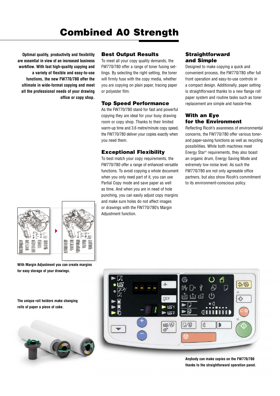 Combined a0 strength | Ricoh FW780 User Manual | Page 5 / 6