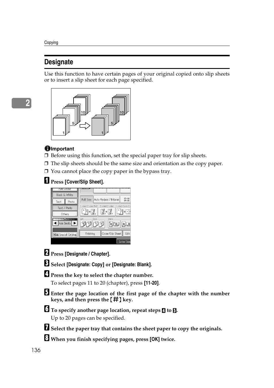 Designate | Ricoh Aficio MP C3500 User Manual | Page 160 / 212
