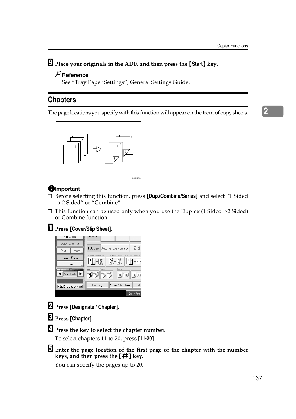Chapters | Ricoh Aficio MP C3500 User Manual | Page 161 / 212
