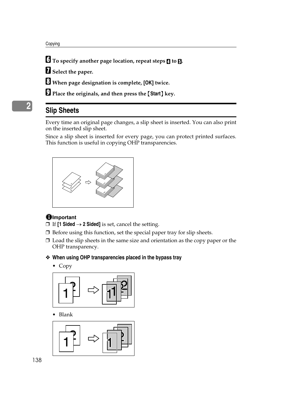 Slip sheets | Ricoh Aficio MP C3500 User Manual | Page 162 / 212