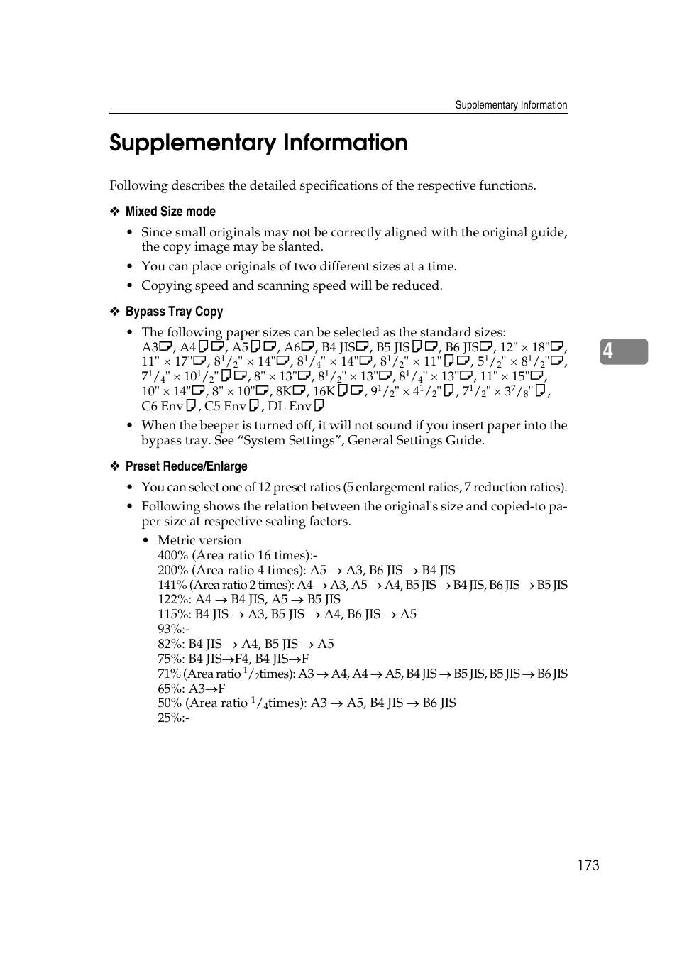 Supplementary information, 4supplementary information | Ricoh Aficio MP C3500 User Manual | Page 197 / 212