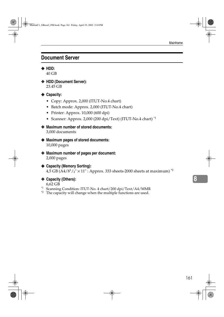 Document server | Ricoh 1075 User Manual | Page 175 / 202