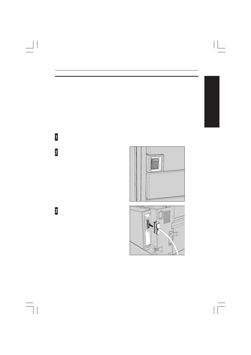 Connecting to the host computer, Connecting the parallel cable | Ricoh AFICIO MP01 User Manual | Page 26 / 152