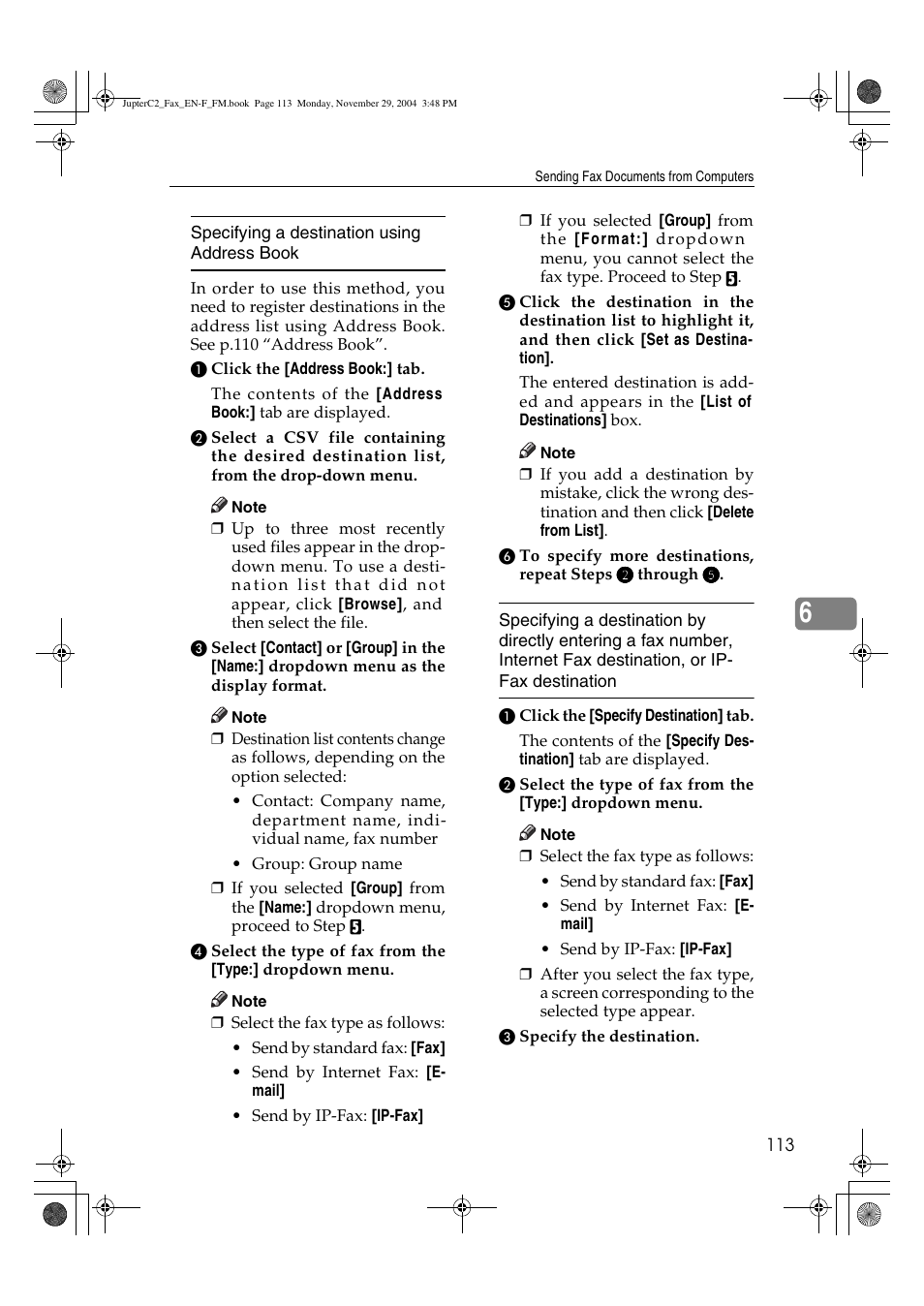 Ricoh Facsimile User Manual | Page 123 / 228