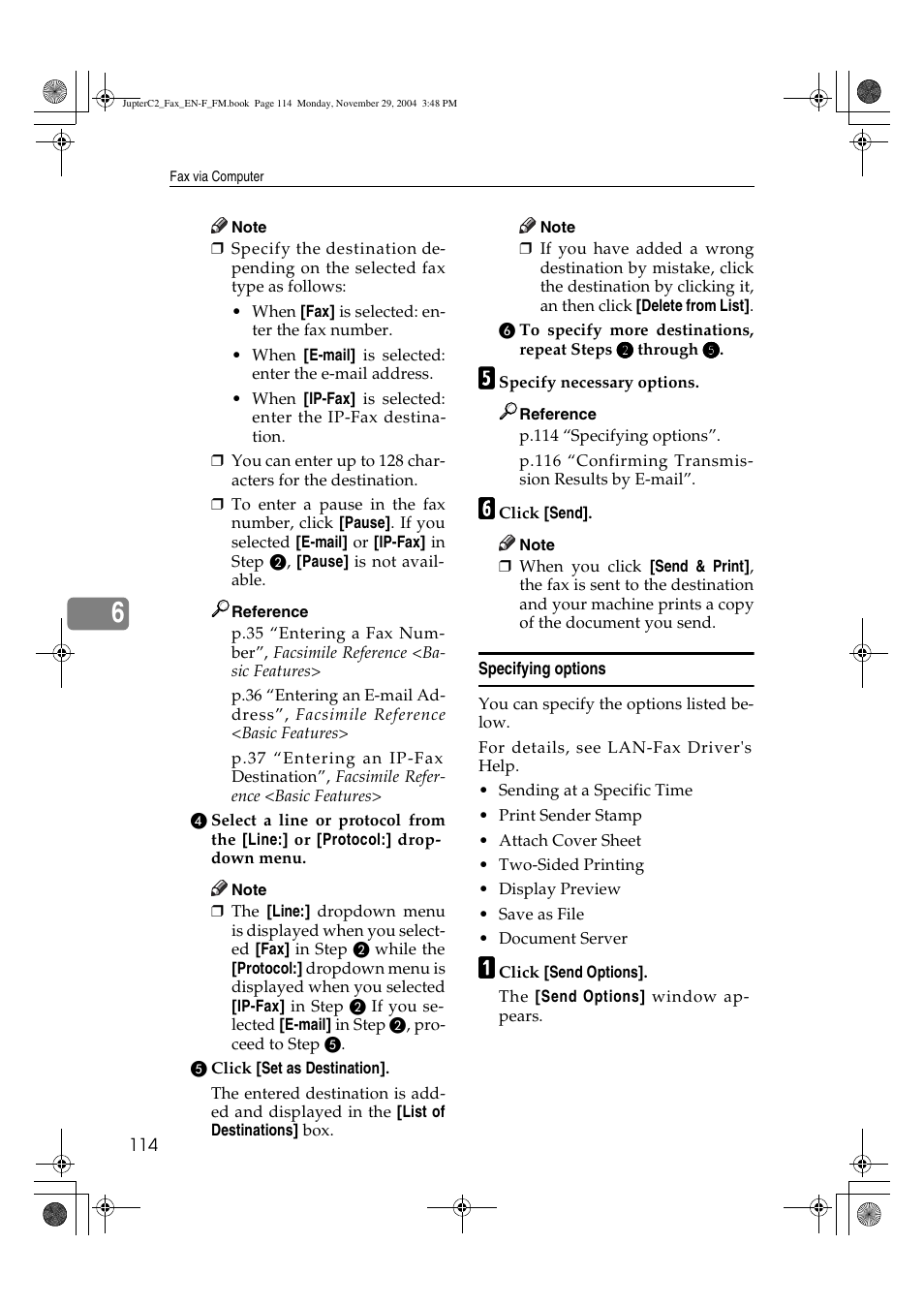 Ricoh Facsimile User Manual | Page 124 / 228