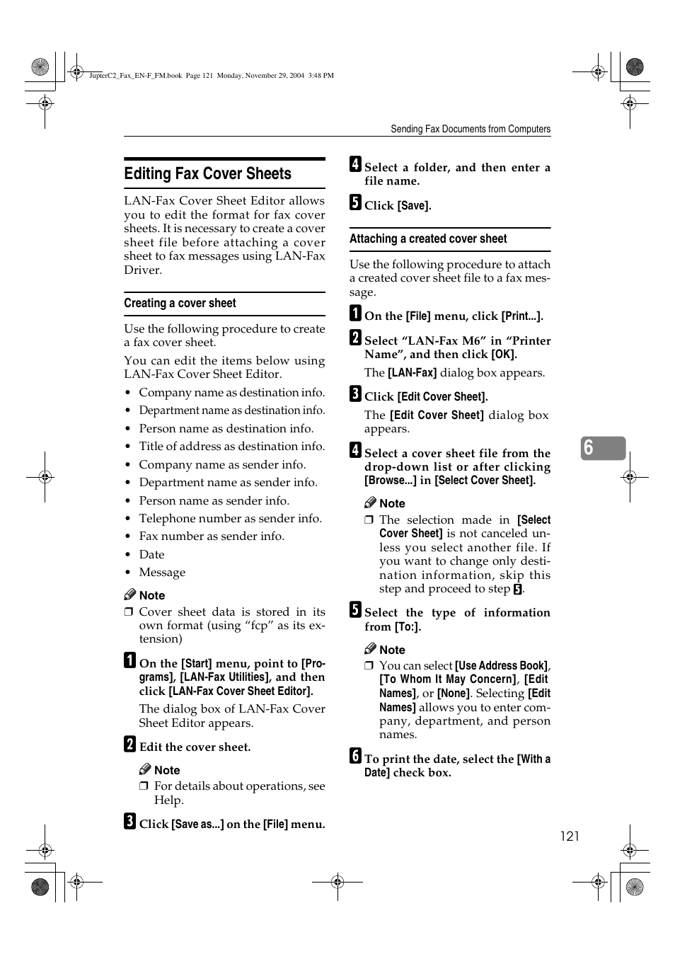 Editing fax cover sheets | Ricoh Facsimile User Manual | Page 131 / 228