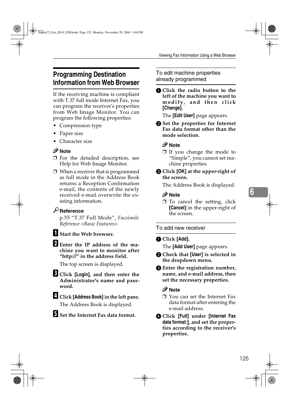 Ricoh Facsimile User Manual | Page 135 / 228