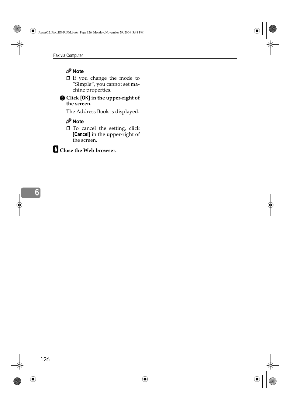 Ricoh Facsimile User Manual | Page 136 / 228