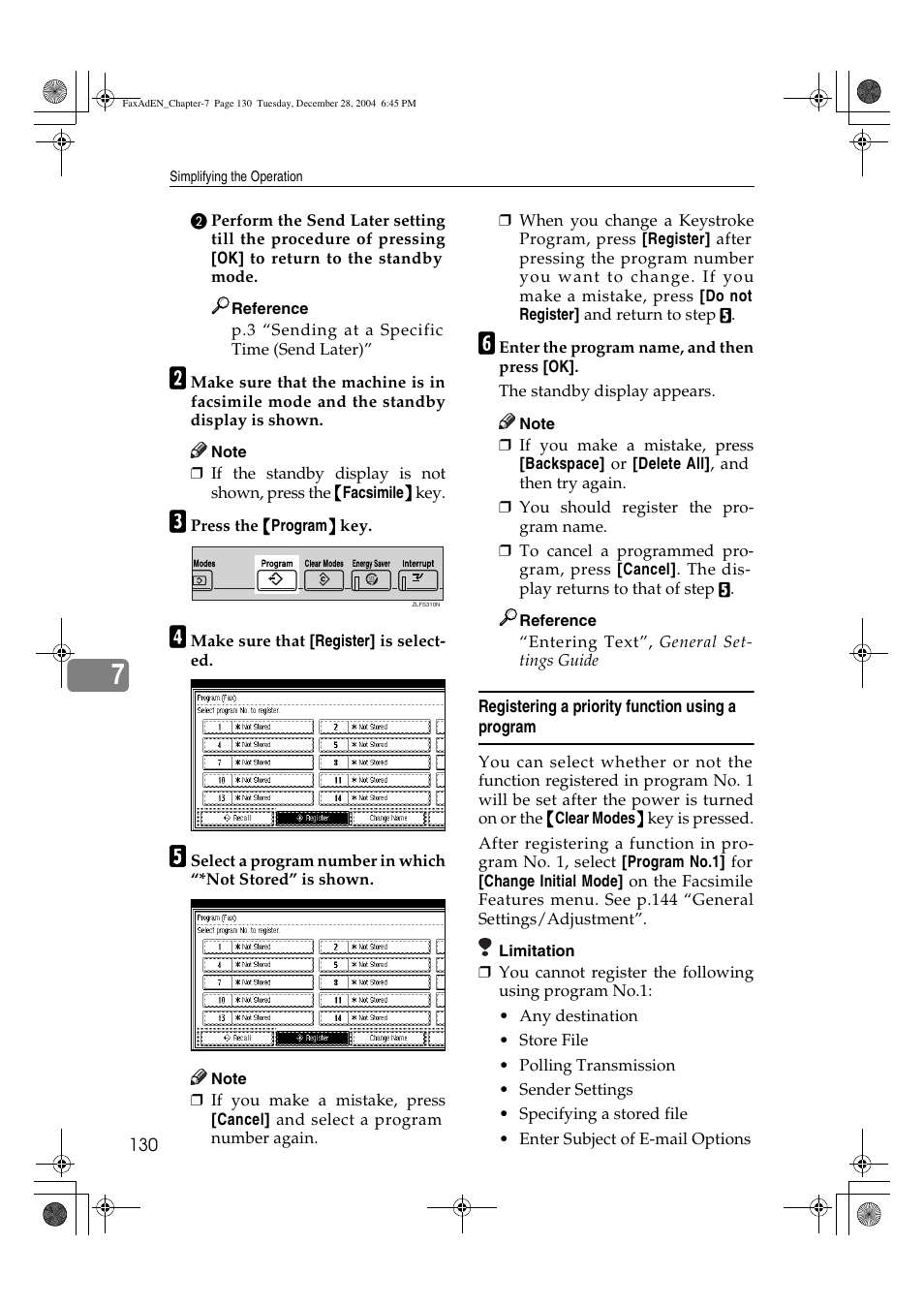 Ricoh Facsimile User Manual | Page 140 / 228