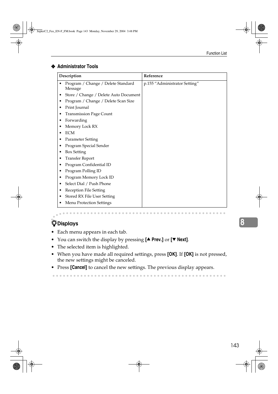 Ricoh Facsimile User Manual | Page 153 / 228
