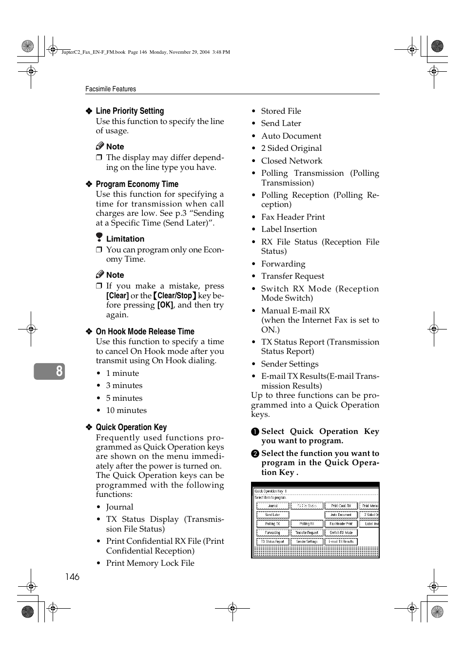 Ricoh Facsimile User Manual | Page 156 / 228