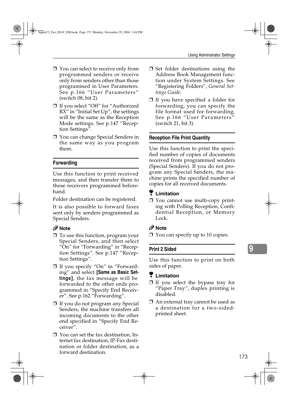 Ricoh Facsimile User Manual | Page 183 / 228