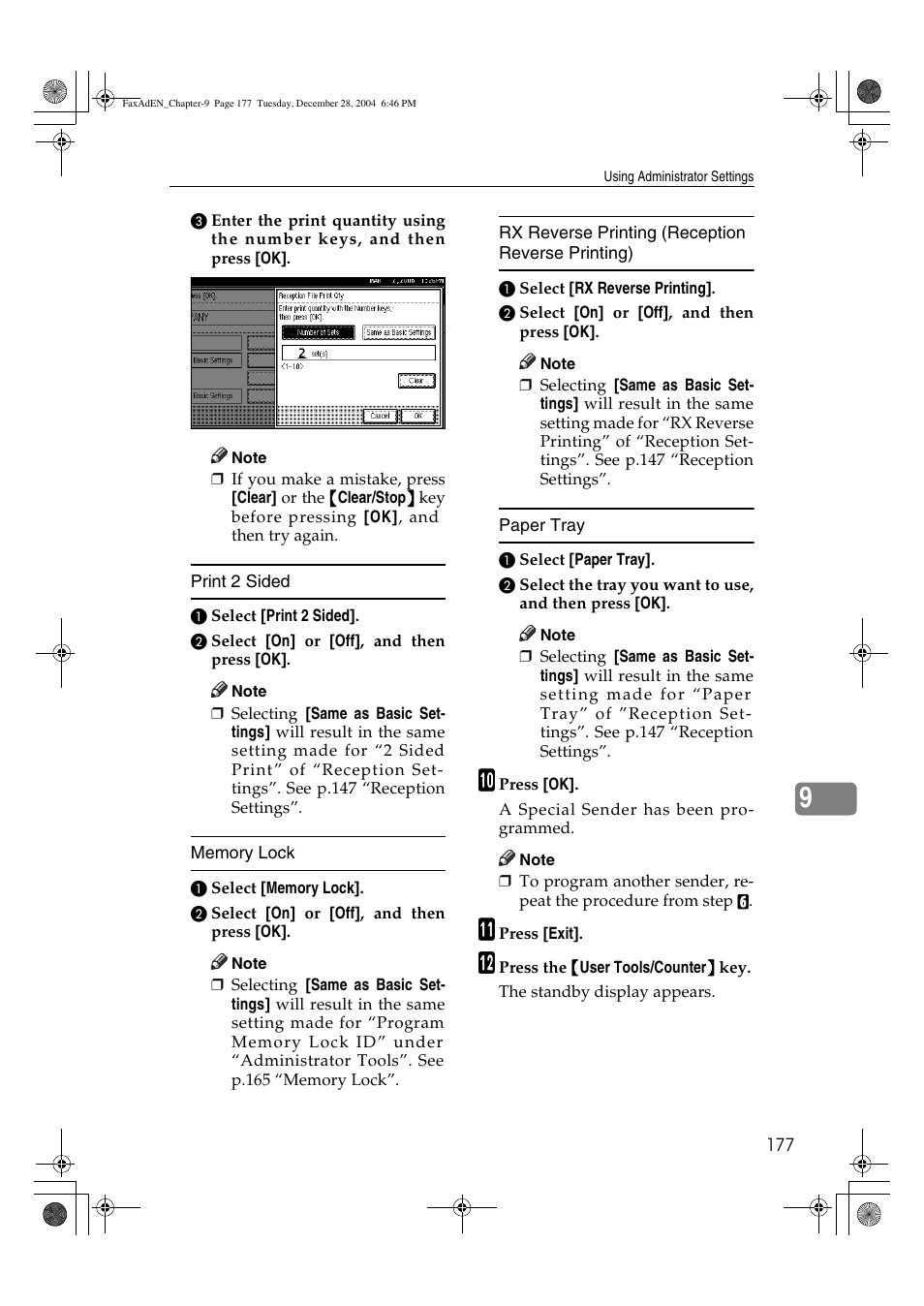 Ricoh Facsimile User Manual | Page 187 / 228