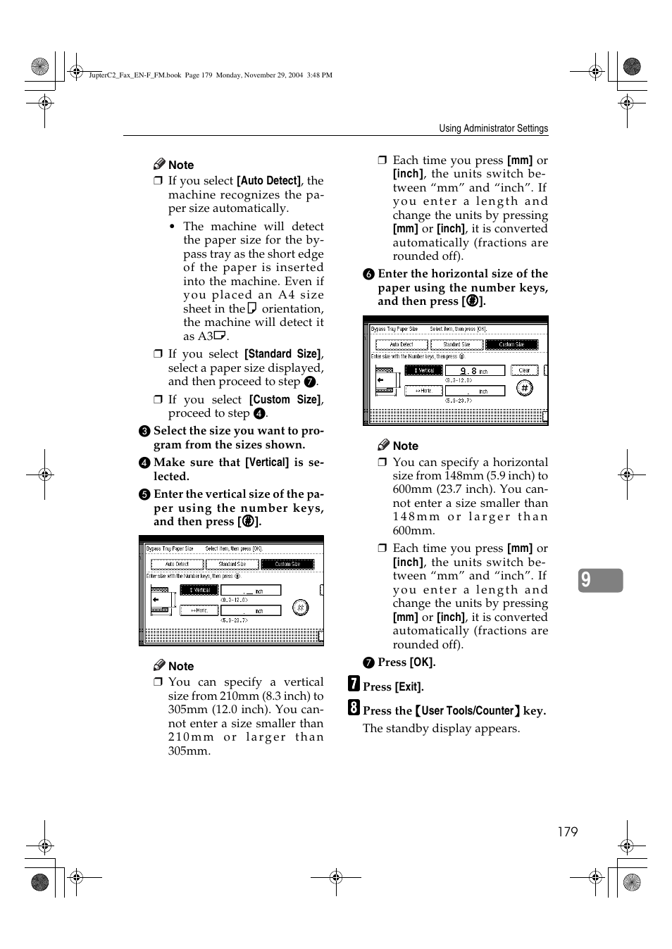 Ricoh Facsimile User Manual | Page 189 / 228