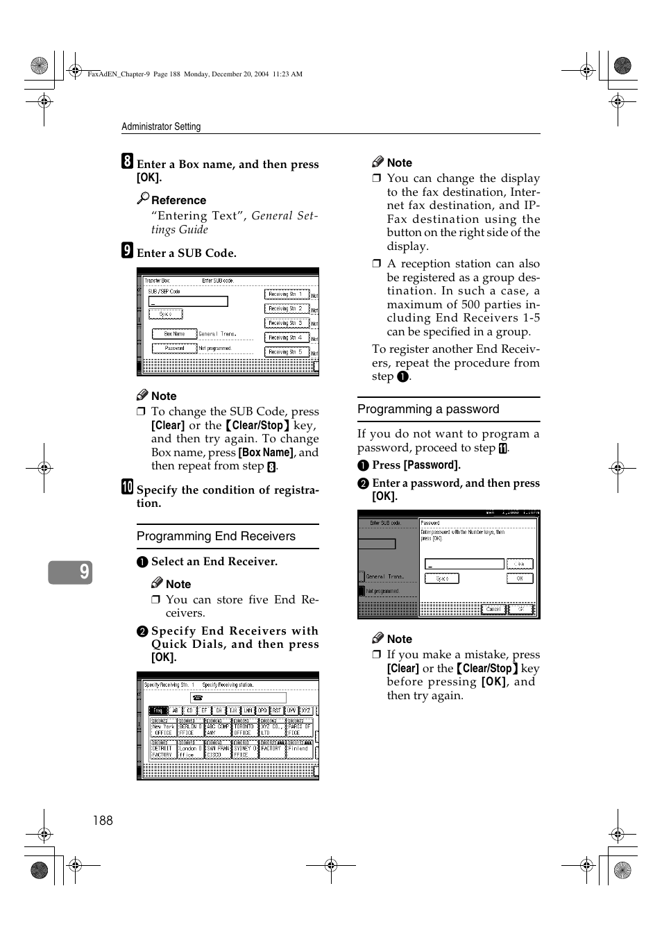 Ricoh Facsimile User Manual | Page 198 / 228