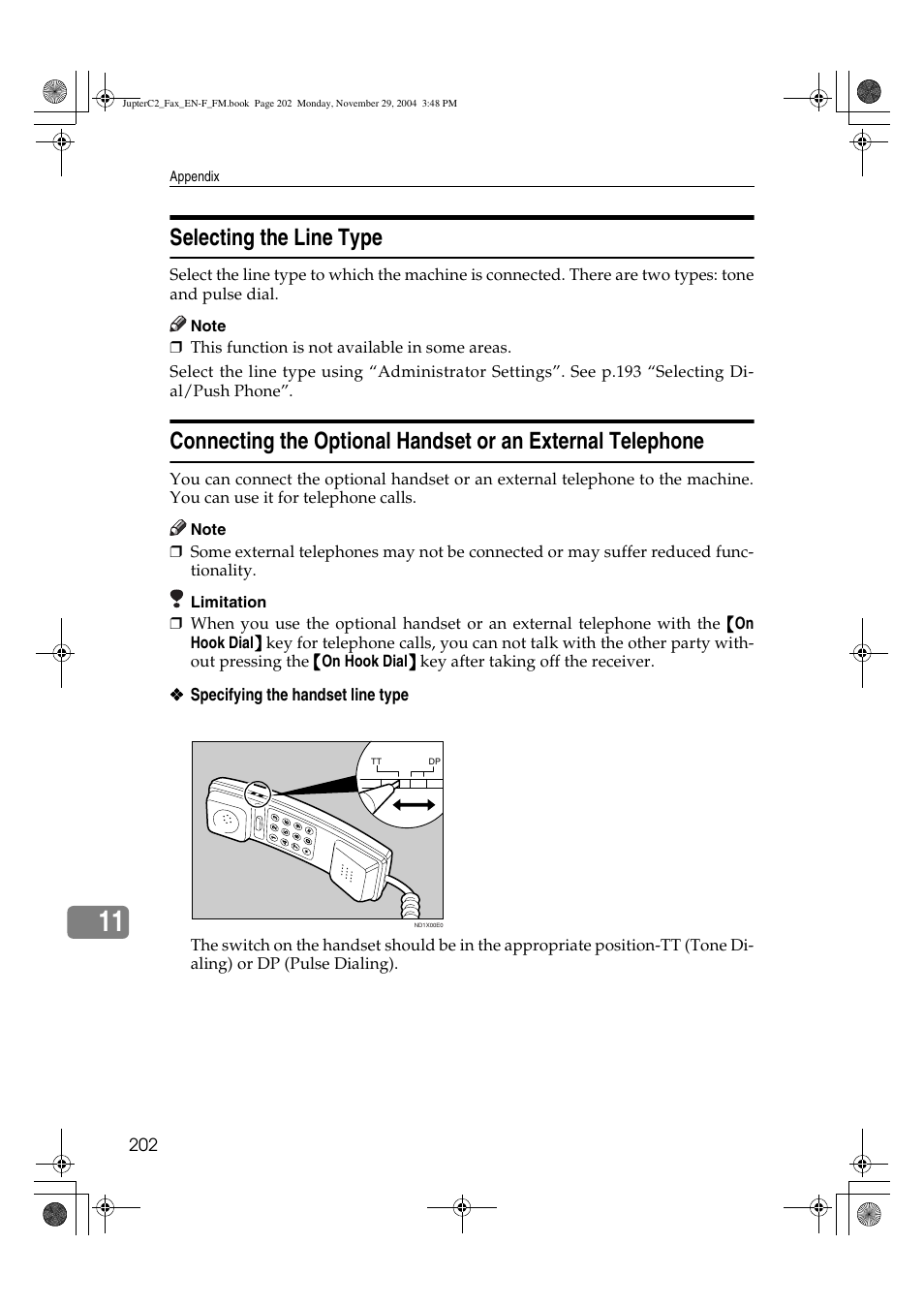 Selecting the line type | Ricoh Facsimile User Manual | Page 212 / 228