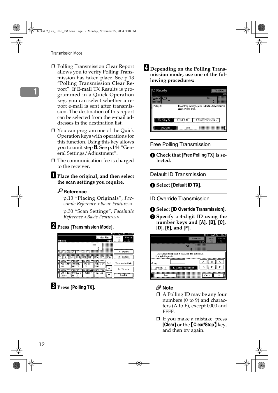 Ricoh Facsimile User Manual | Page 22 / 228