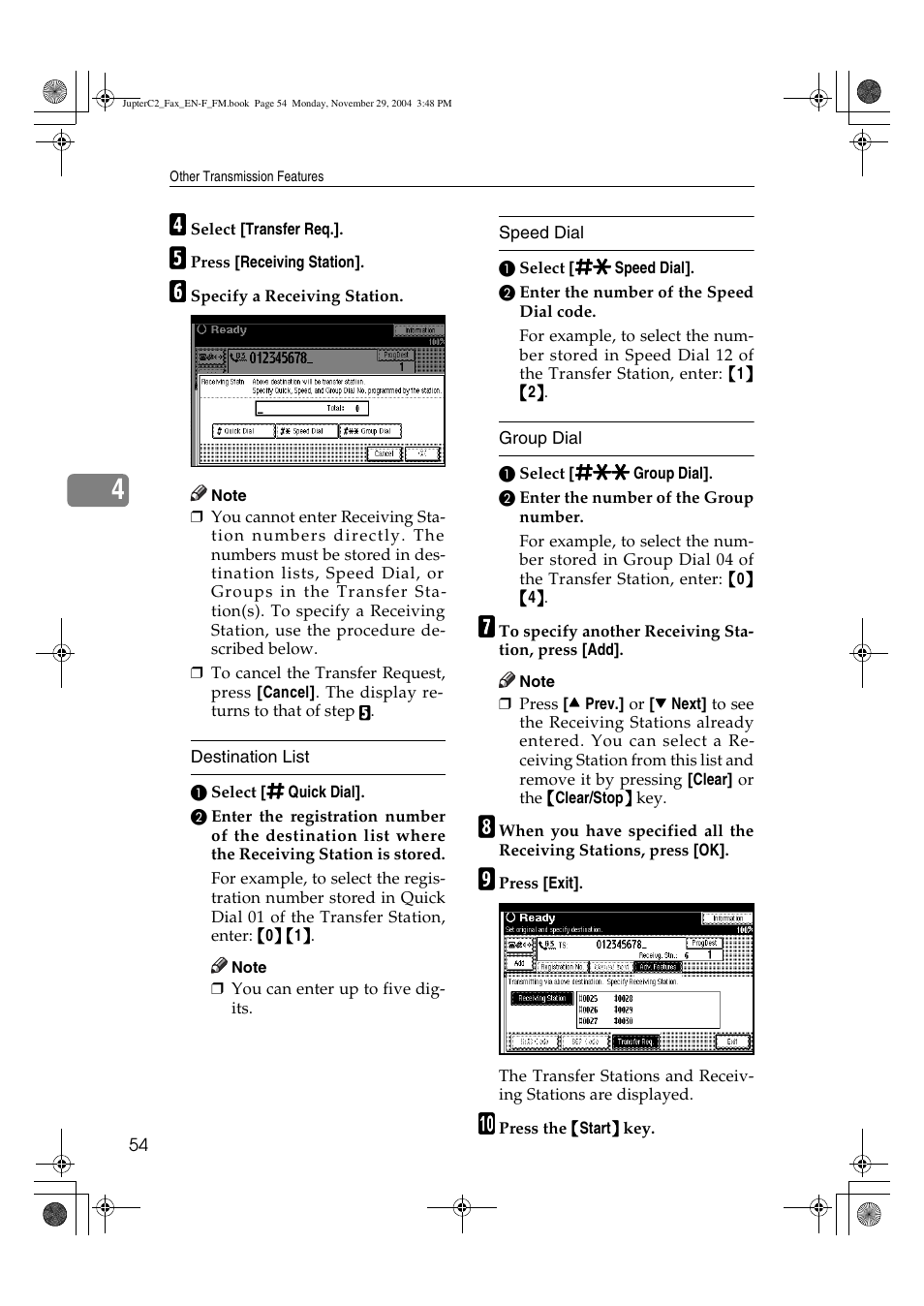 Ricoh Facsimile User Manual | Page 64 / 228