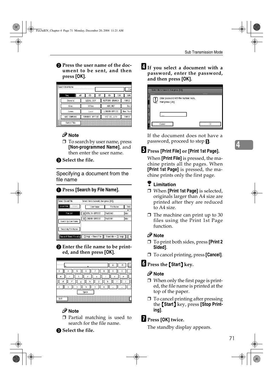 Ricoh Facsimile User Manual | Page 81 / 228