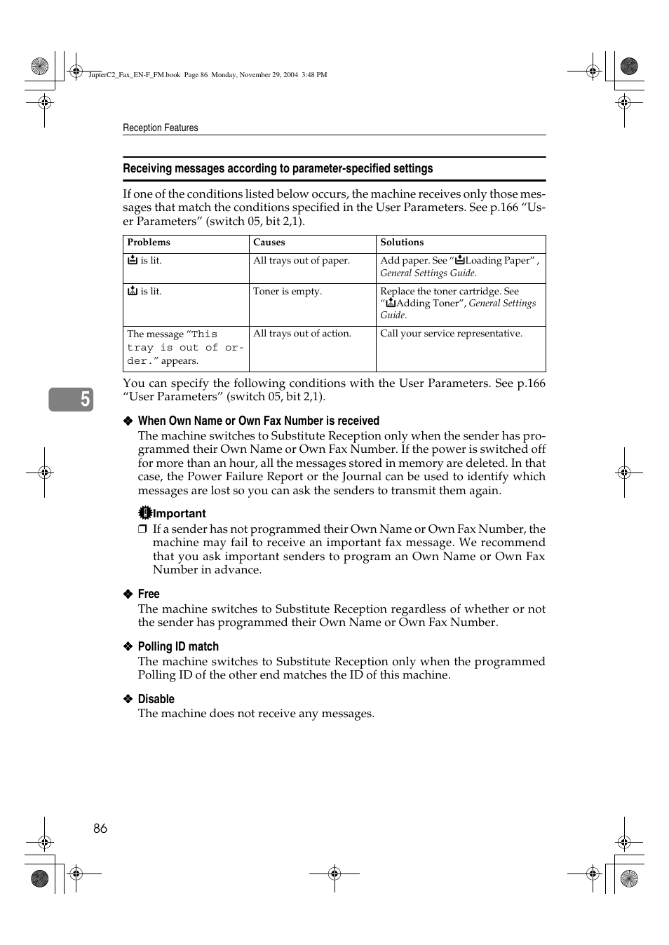 Ricoh Facsimile User Manual | Page 96 / 228