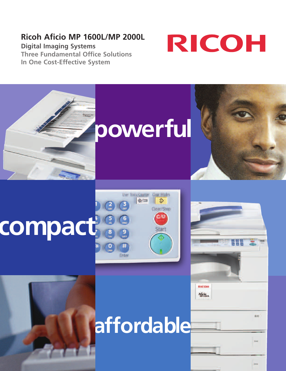 Ricoh Aficio MP1600L User Manual | 2 pages