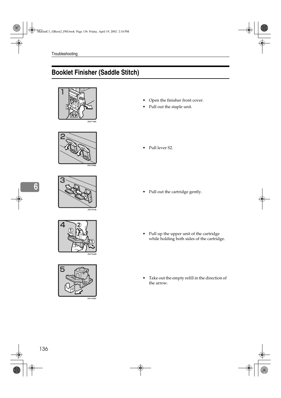 Booklet finisher (saddle stitch) | Ricoh Aficio 2075 User Manual | Page 143 / 195
