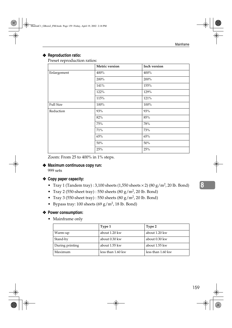 Ricoh Aficio 2075 User Manual | Page 166 / 195