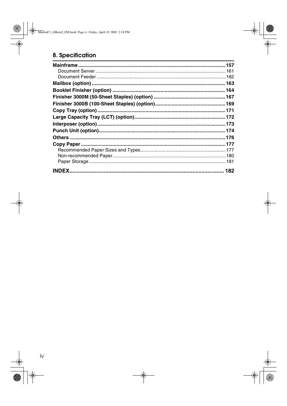 Ricoh Aficio 2075 User Manual | Page 7 / 195