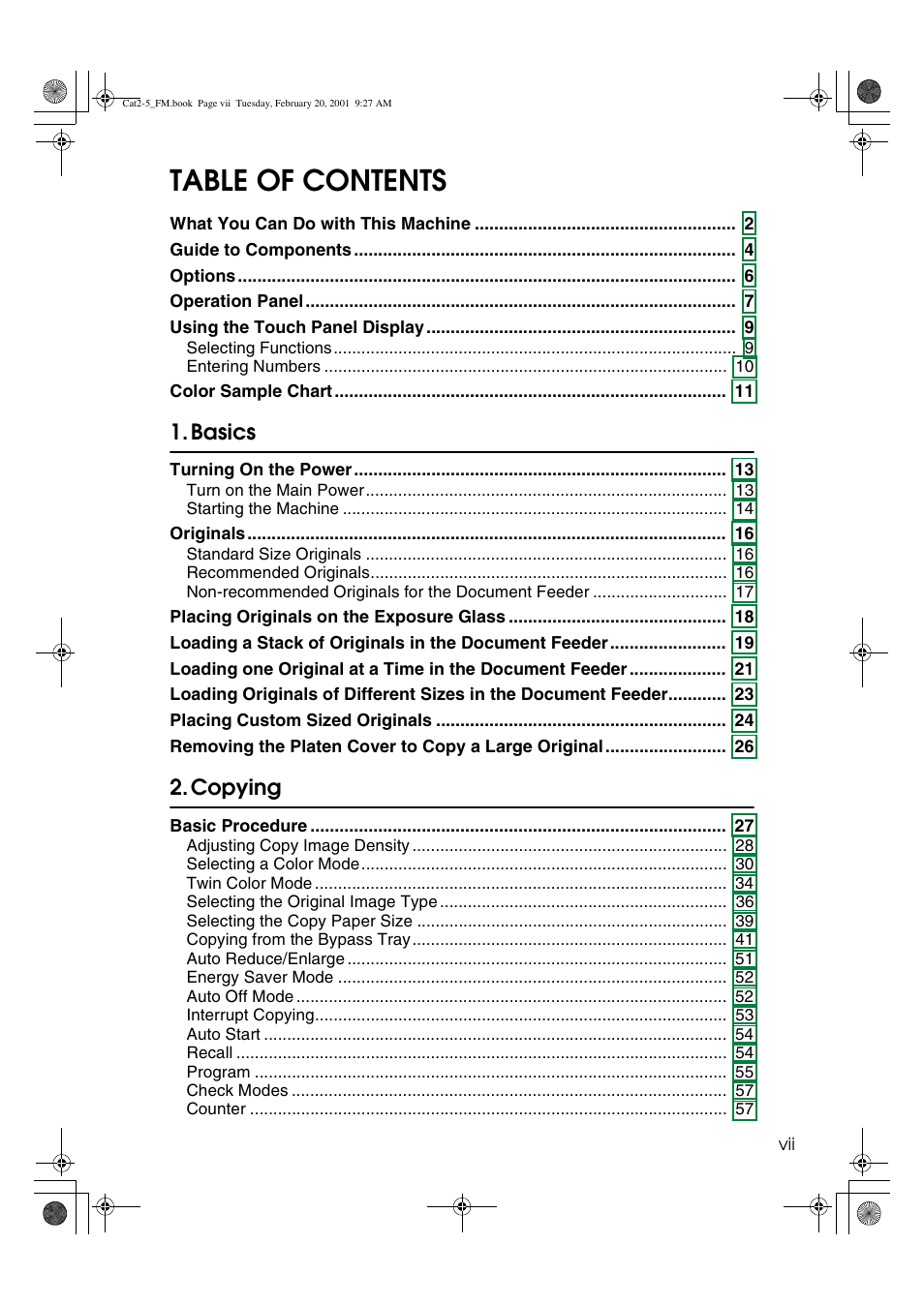 Ricoh 6513 User Manual | Page 10 / 264