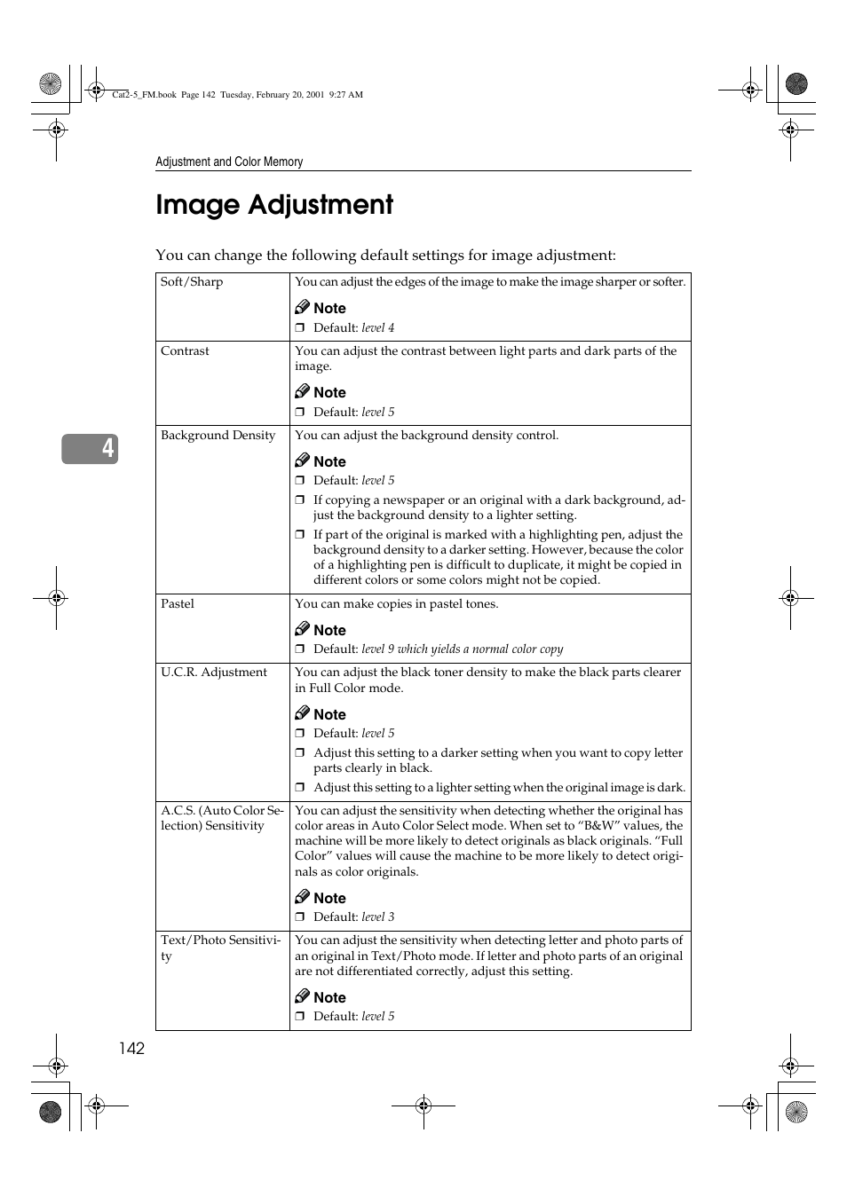 4image adjustment | Ricoh 6513 User Manual | Page 157 / 264