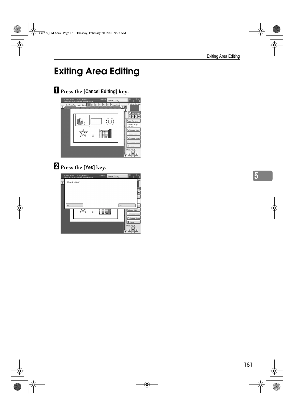 5exiting area editing | Ricoh 6513 User Manual | Page 196 / 264