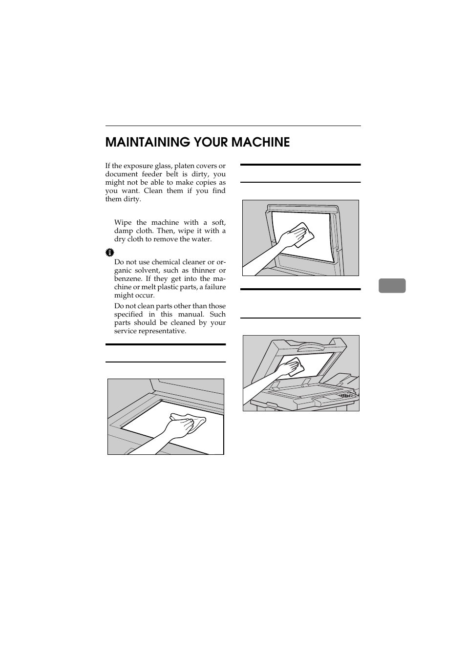 Maintaining your machine, 5maintaining your machine | Ricoh Aficio 340 User Manual | Page 218 / 494