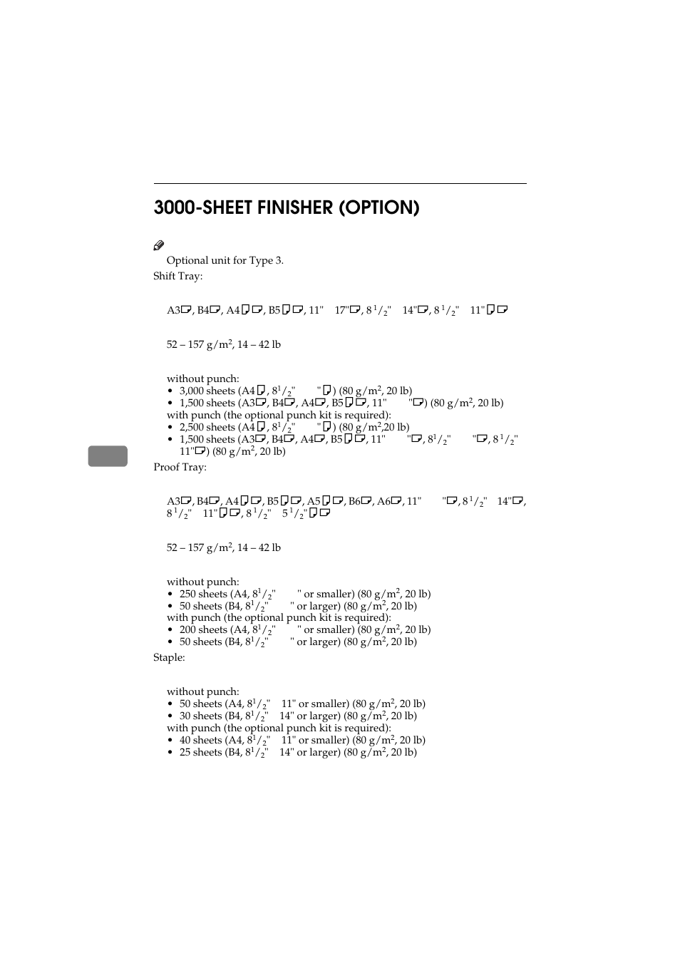 Sheet finisher (option) | Ricoh Aficio 340 User Manual | Page 229 / 494