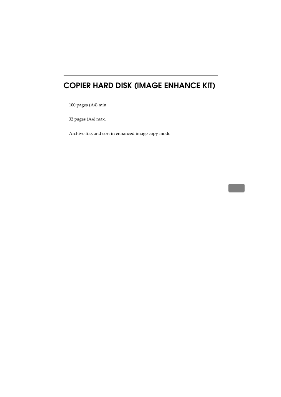 Copier hard disk (image enhance kit), 6copier hard disk (image enhance kit) | Ricoh Aficio 340 User Manual | Page 236 / 494
