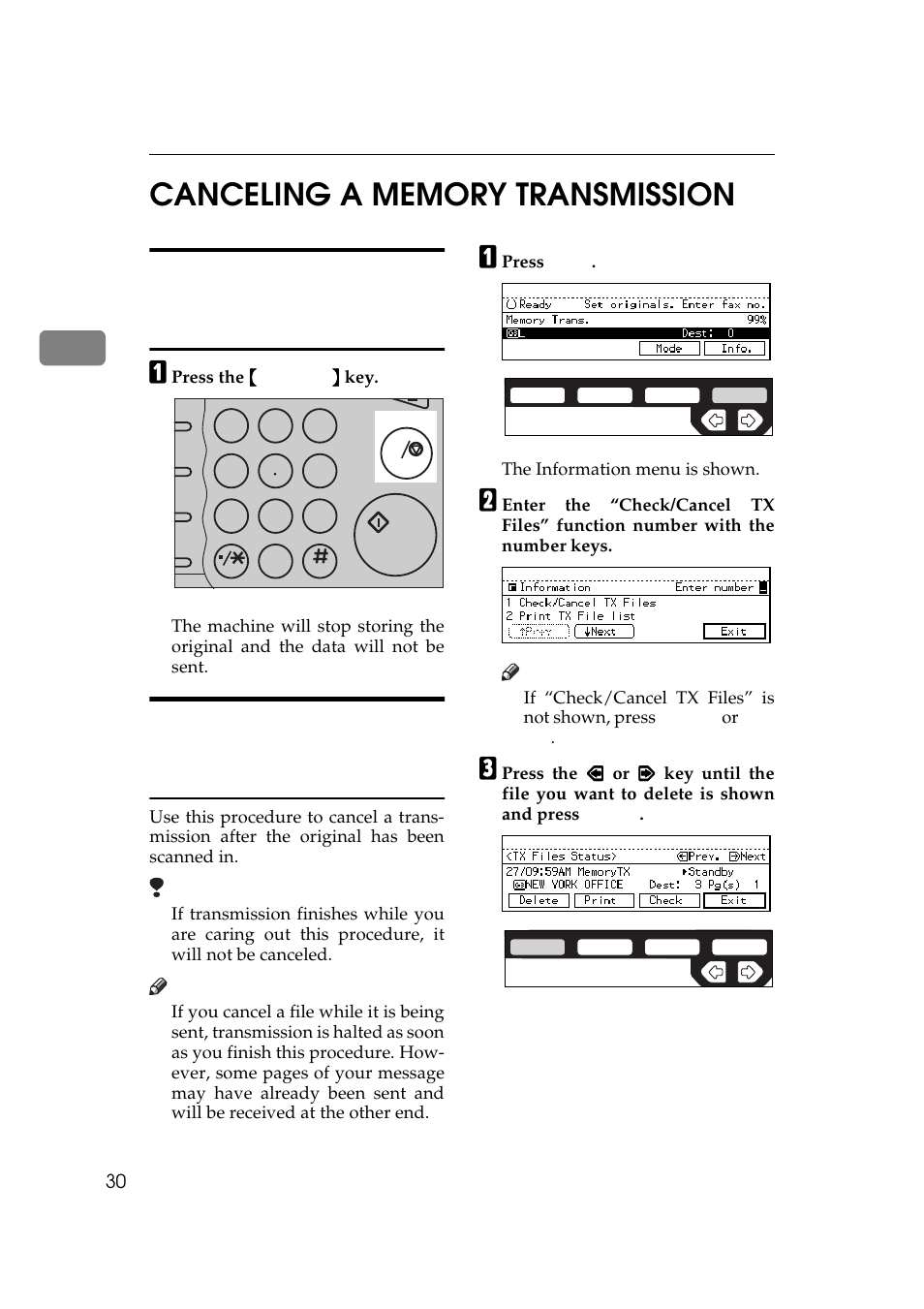 Canceling a memory transmission | Ricoh Aficio 340 User Manual | Page 286 / 494