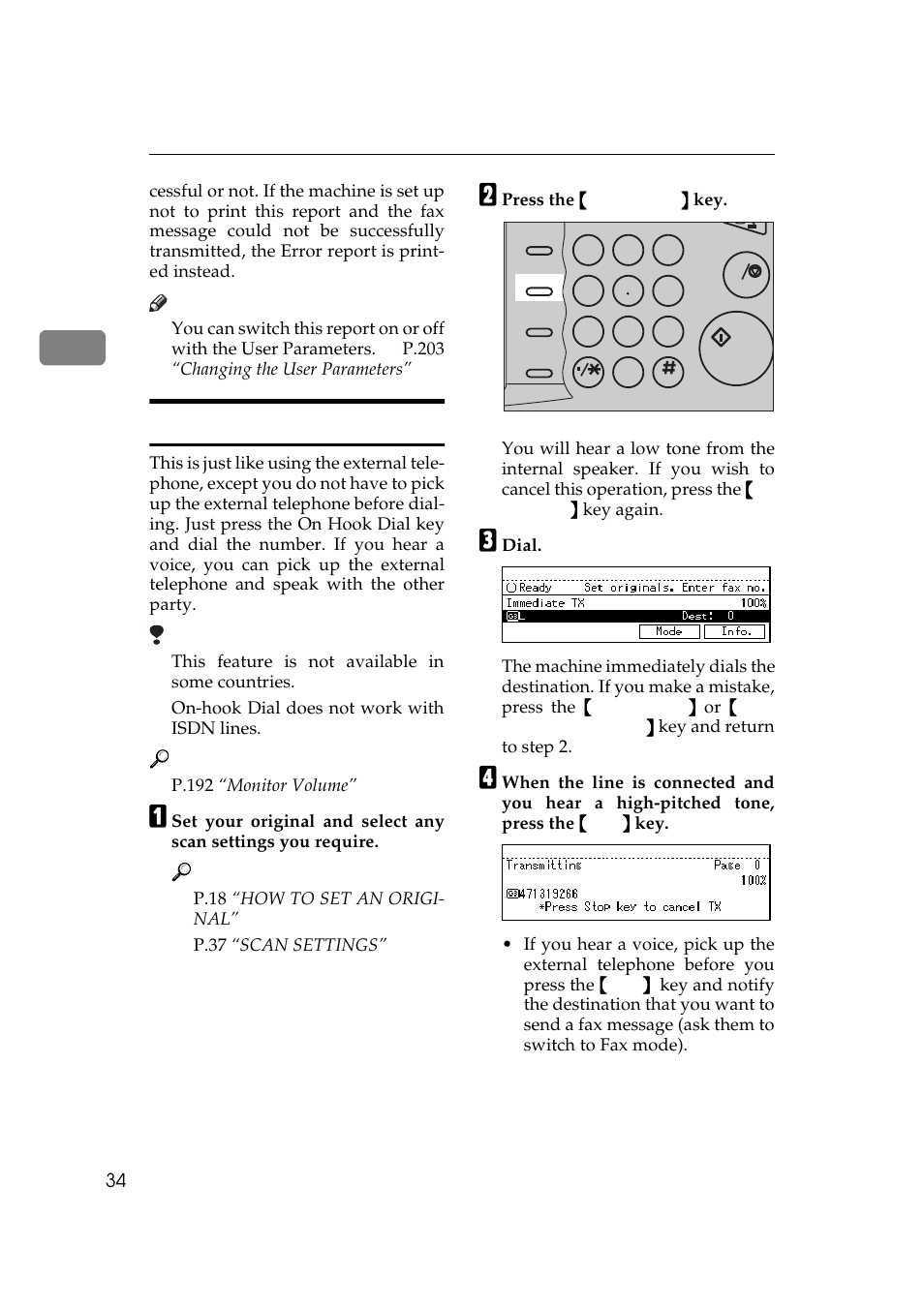 On-hook dial | Ricoh Aficio 340 User Manual | Page 290 / 494