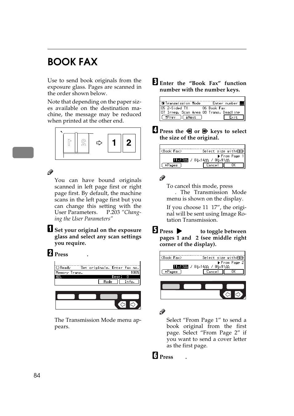Book fax, 4book fax | Ricoh Aficio 340 User Manual | Page 340 / 494