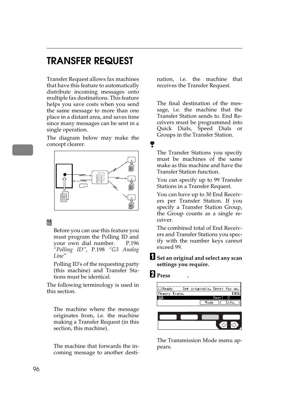 Transfer request, 4transfer request | Ricoh Aficio 340 User Manual | Page 352 / 494