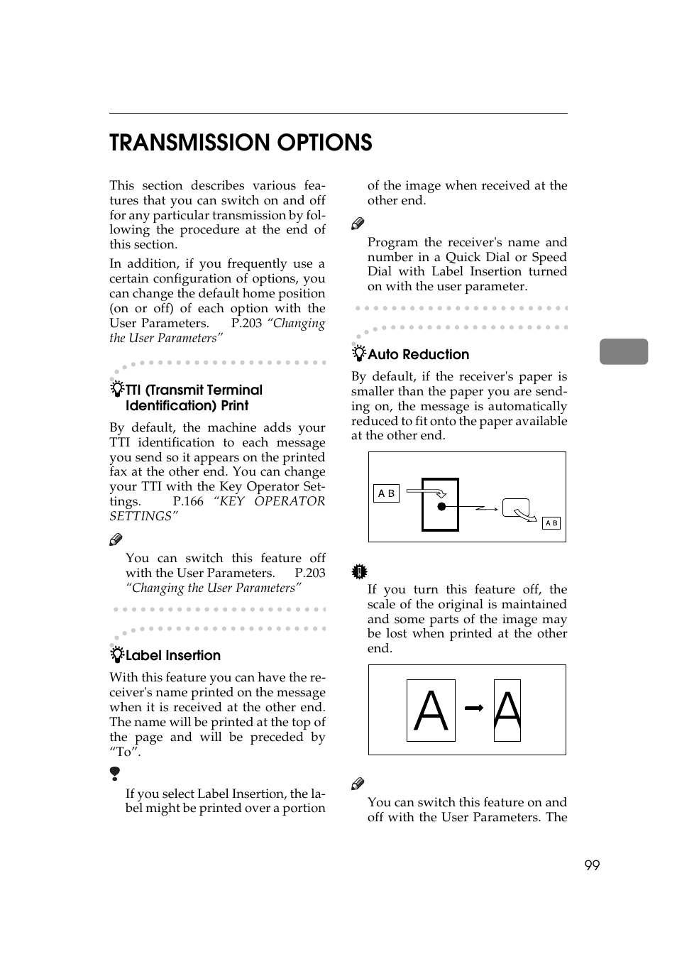 Transmission options, 4transmission options | Ricoh Aficio 340 User Manual | Page 355 / 494