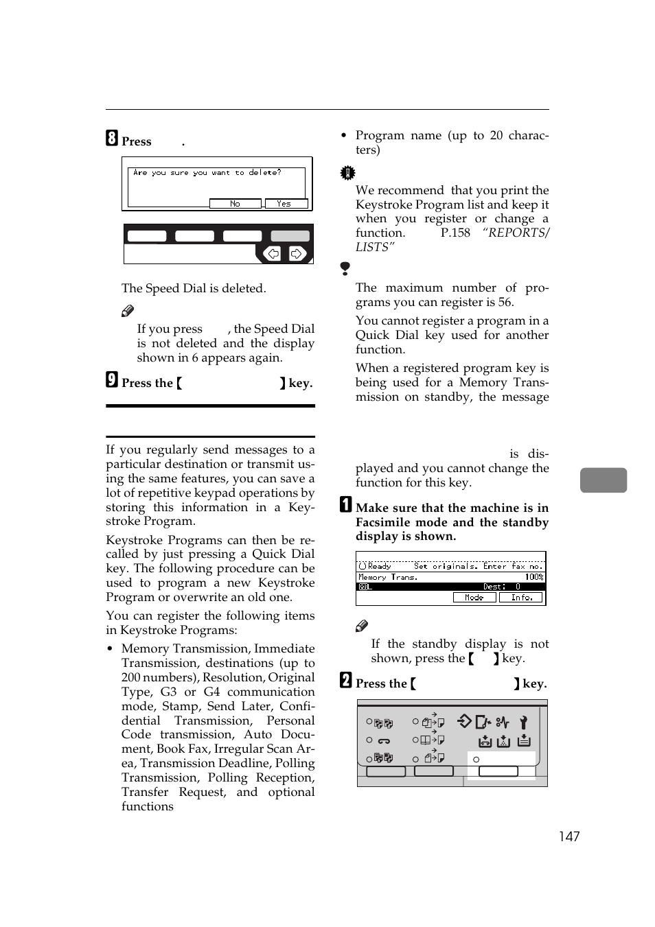 Storing keystroke programs | Ricoh Aficio 340 User Manual | Page 403 / 494