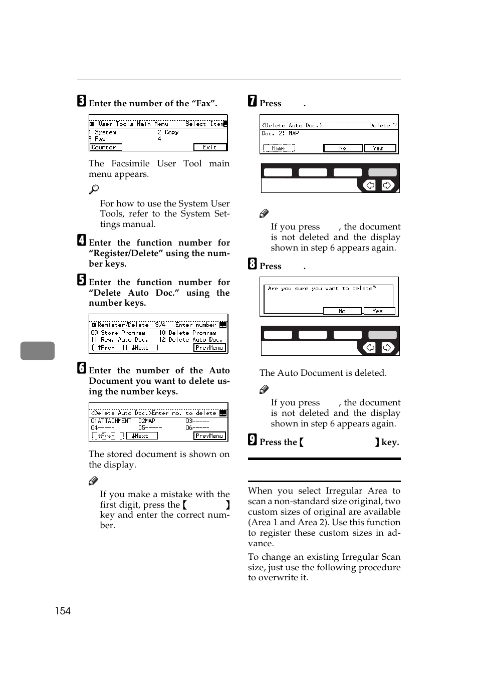 Registering irregular area | Ricoh Aficio 340 User Manual | Page 410 / 494