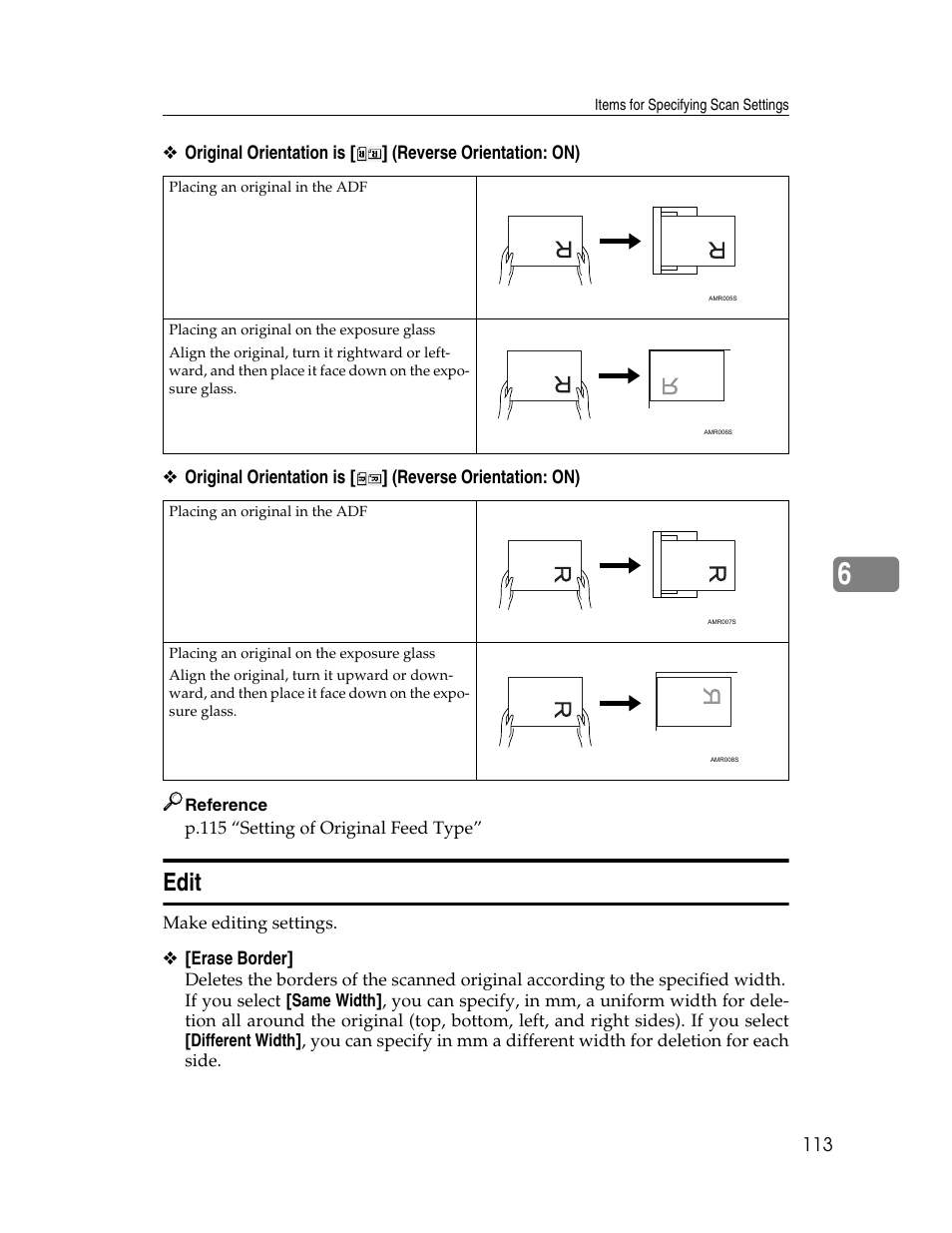 Edit | Ricoh Aficio MP 9000 User Manual | Page 121 / 168